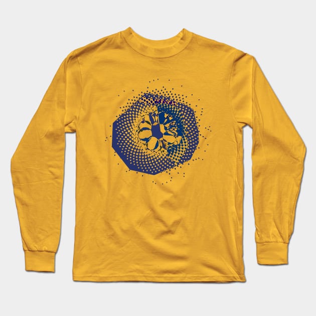 3D Crystal Phyllotaxis Flower Long Sleeve T-Shirt by quasicrystals